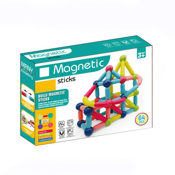 magnetic building block package